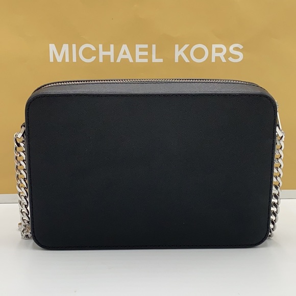 MICHAEL KORS JST LARGE EAST WEST CROSSBODY BLACK - Picture 3 of 13